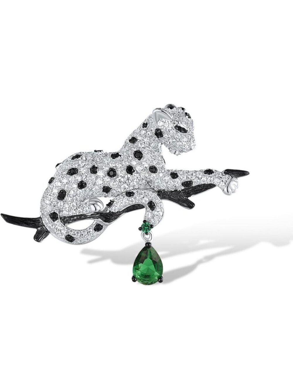 925 Sterling Silver Gemstone Brooch Pin for Women - Elegant Jewelry Accessory